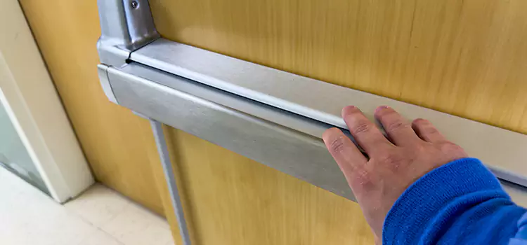 Installing a Push Bar on a Door Monroe
